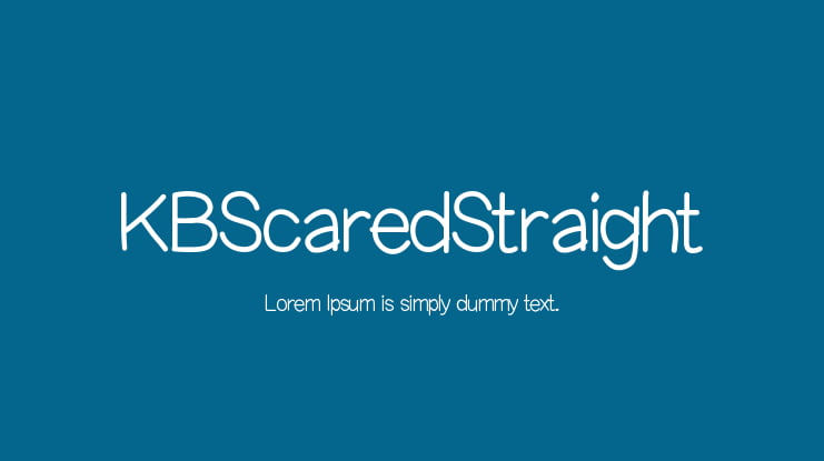 KBScaredStraight Font