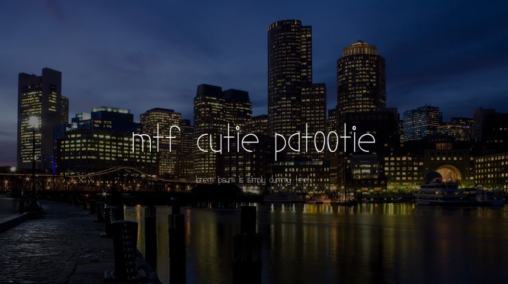 MTF Cutie Patootie Font