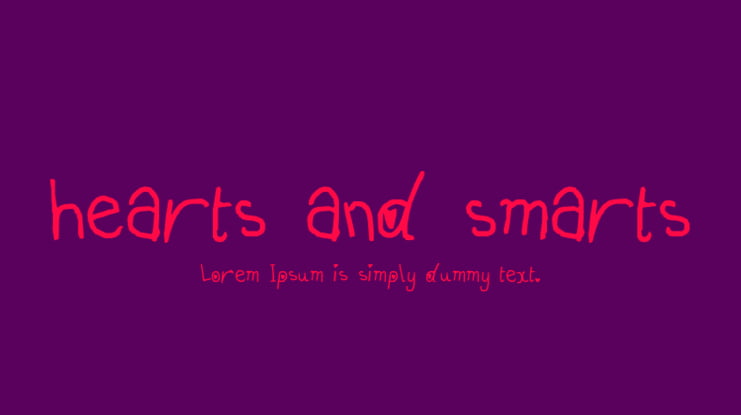 hearts and smarts Font