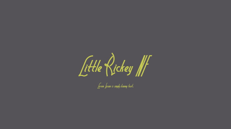 Little Rickey NF Font
