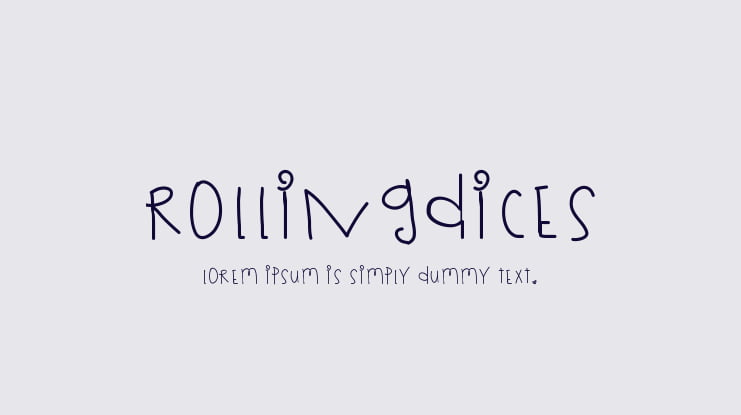 RollingDices Font