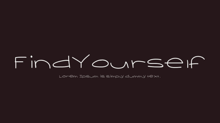 FindYourself Font