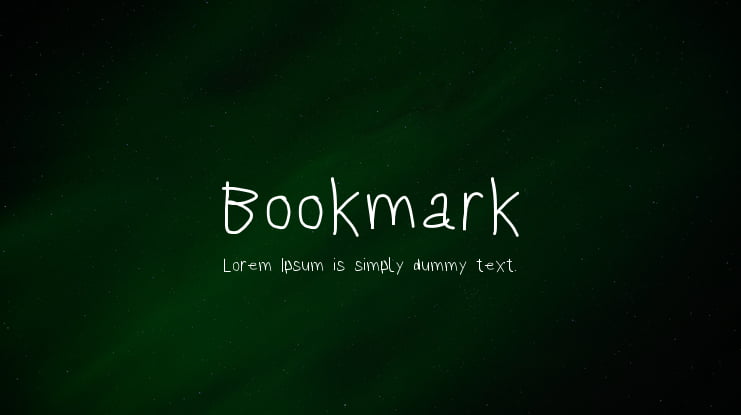 Bookmark Font Family