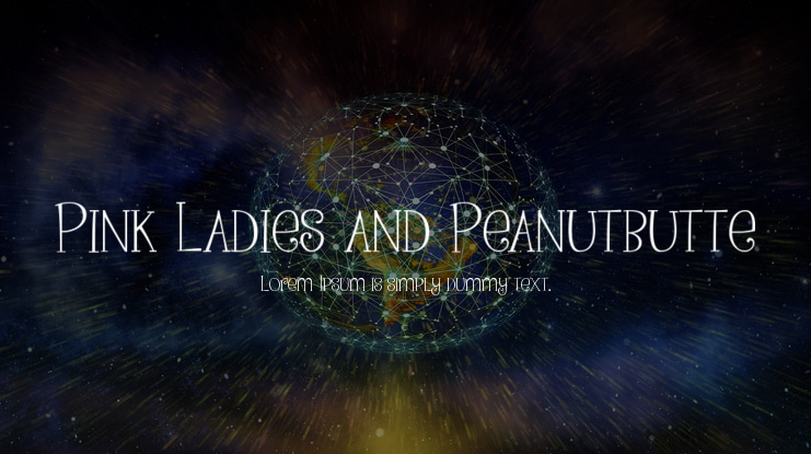 Pink Ladies and Peanutbutte Font