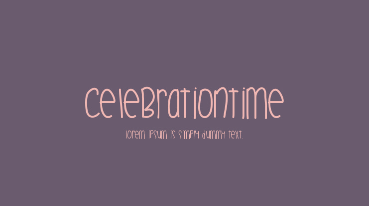 CelebrationTime Font