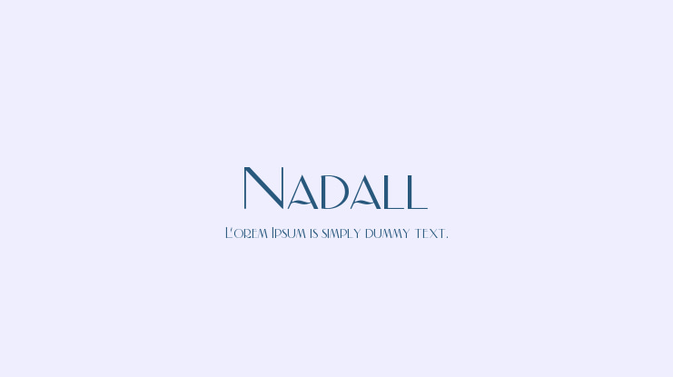 Nadall Font
