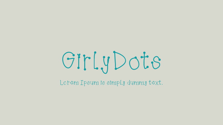 GirlyDots Font