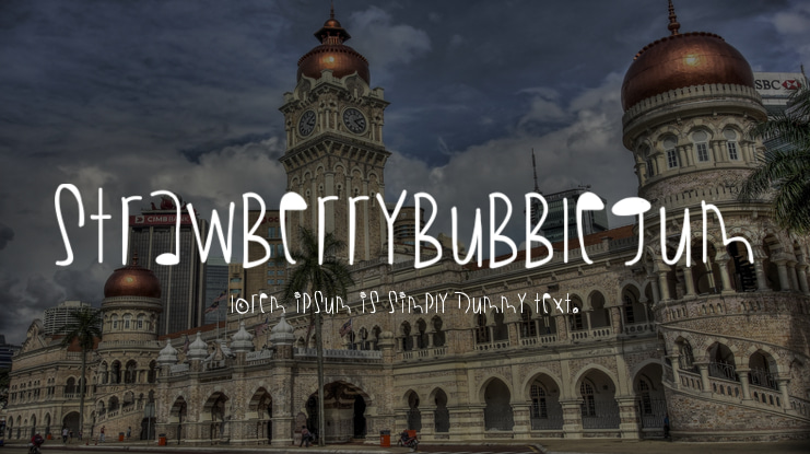 StrawberryBubblegum Font