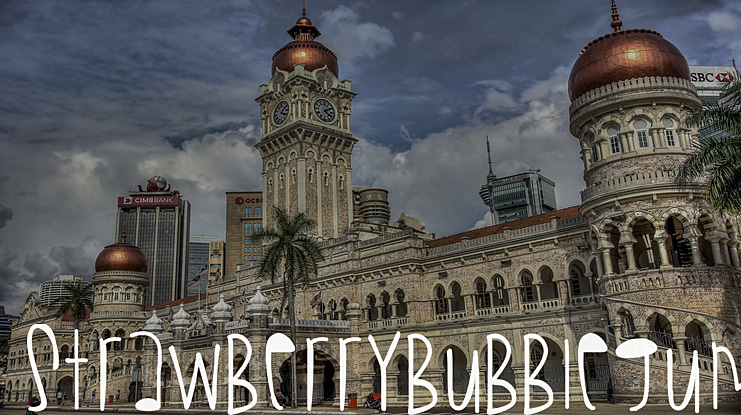 StrawberryBubblegum Font