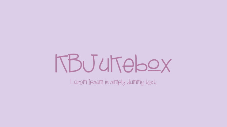 KBJukebox Font