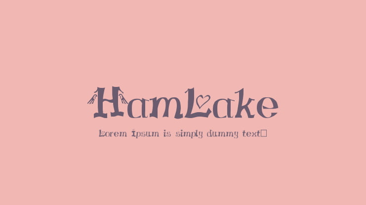 HamLake Font