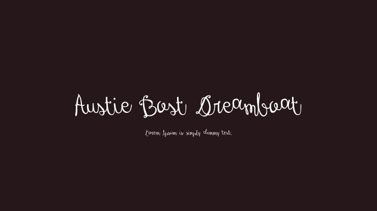 Austie Bost Dreamboat Font