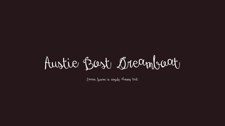 Austie Bost Dreamboat Font