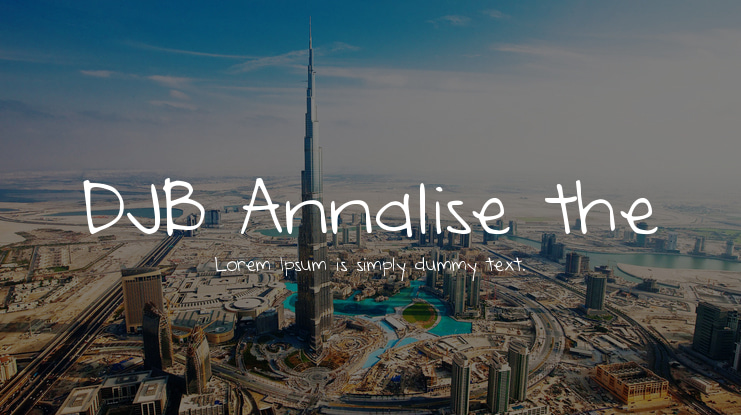 DJB Annalise the Font Family