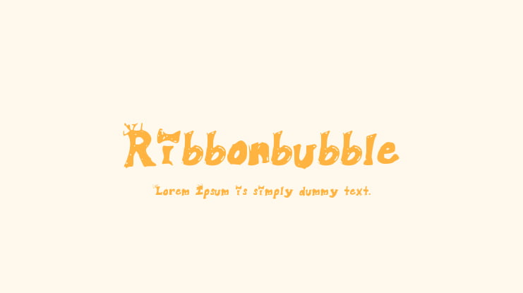 Ribbonbubble Font