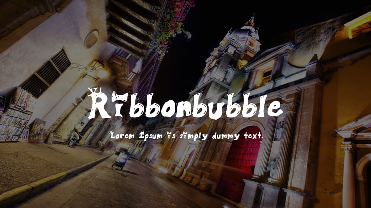 Ribbonbubble Font