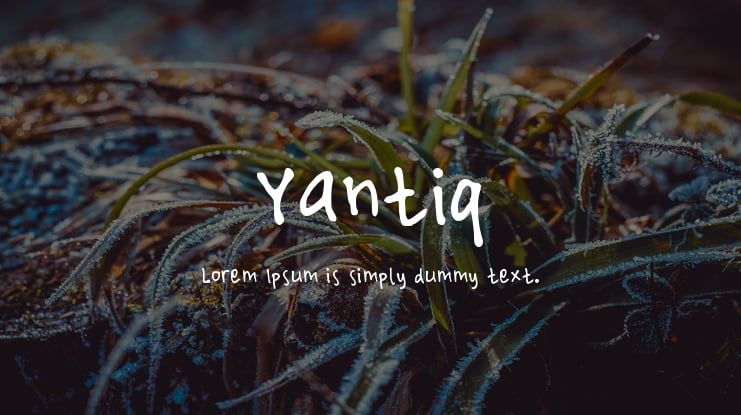 Yantiq Font