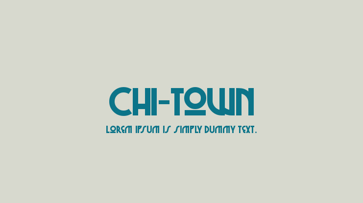 Chi-Town Font