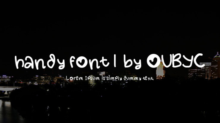 handy font 1 by OUBYC