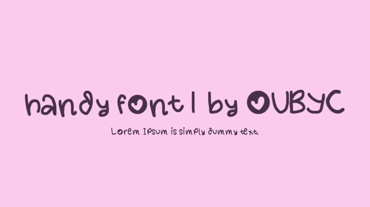 handy font 1 by OUBYC
