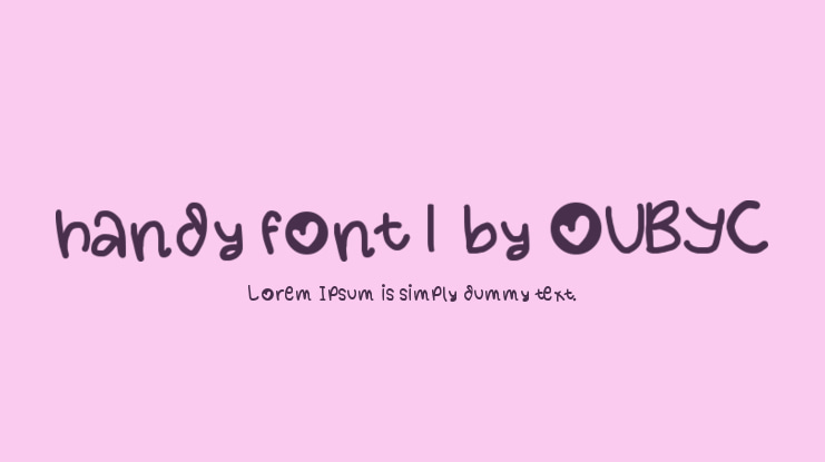 handy font 1 by OUBYC