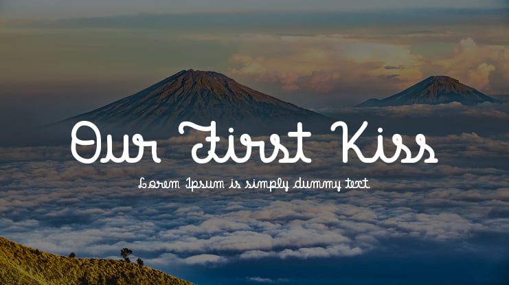 Our First Kiss Font
