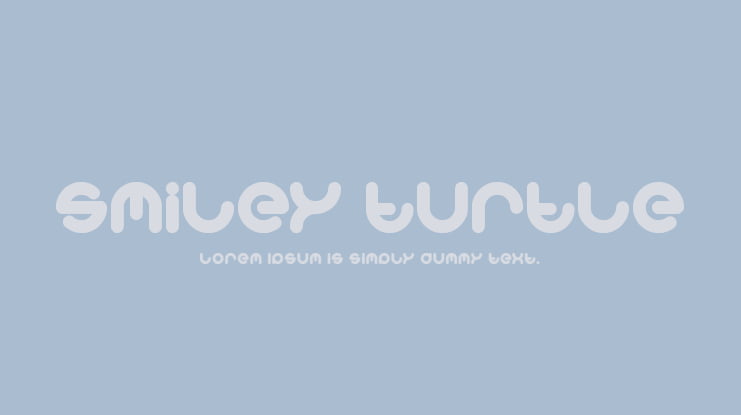 smiley turtle Font