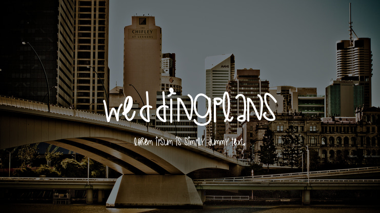 WeddingPlans Font