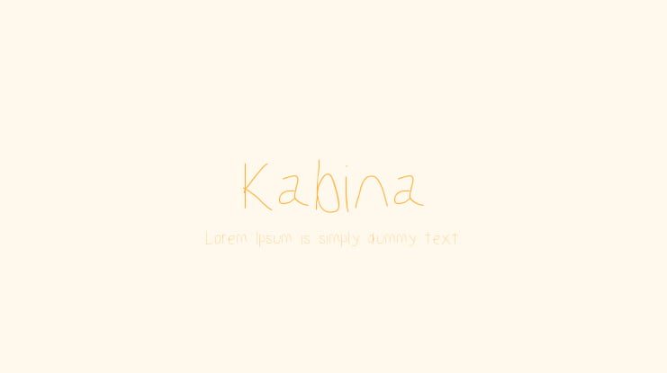 Kabina Font Family