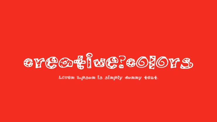 Creative_Colors Font