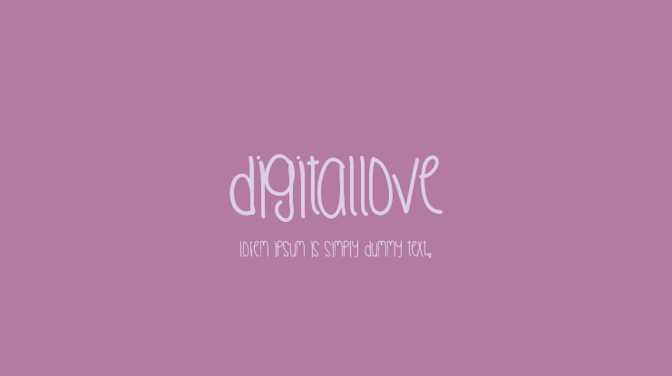DigitalLove Font