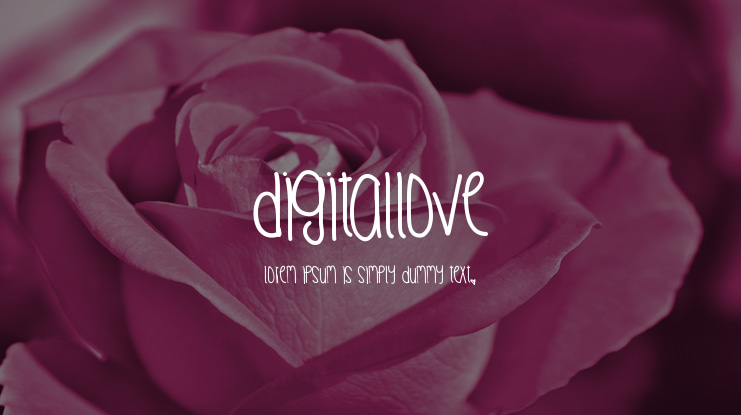 DigitalLove Font