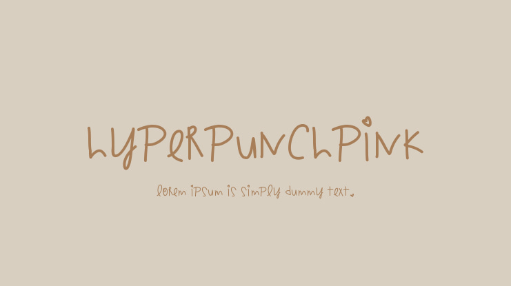 HyperPunchPink Font