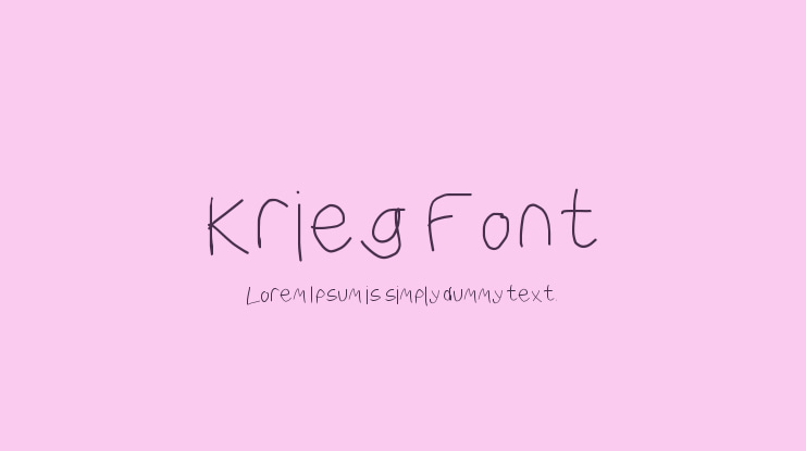Krieg Font
