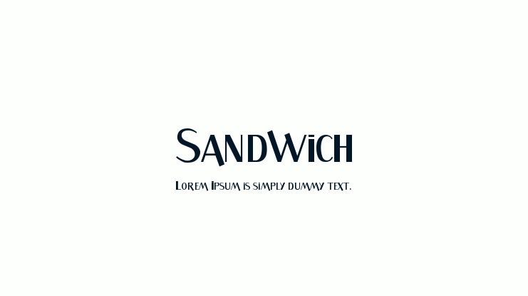 Sandwich Font