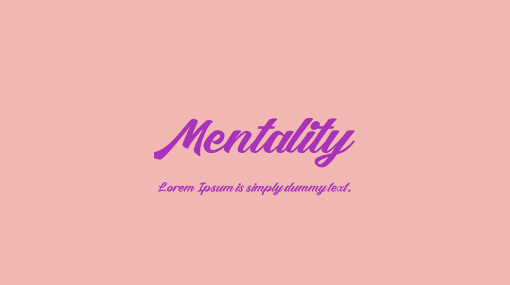 Mentality Font