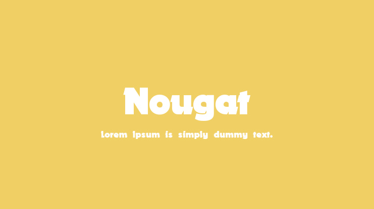 Nougat Font