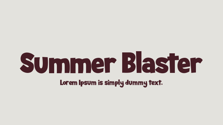 Summer Blaster Font Family