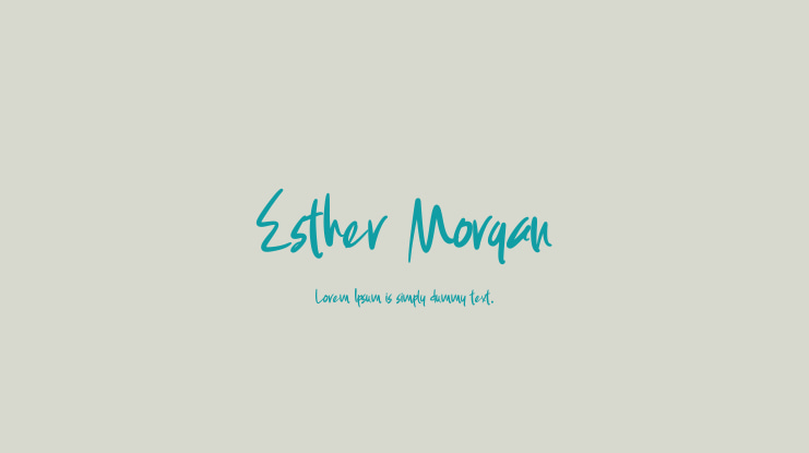 Esther Morgan Font