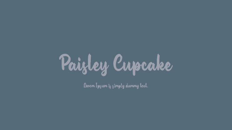 Paisley Cupcake Font