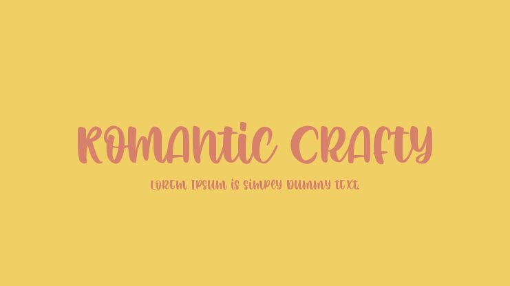 Romantic Crafty Font