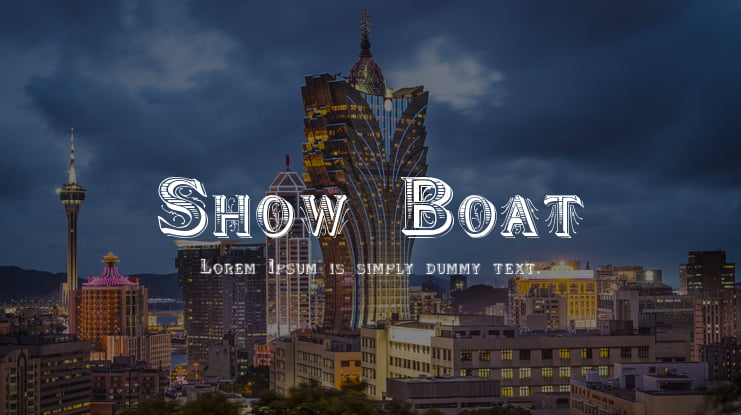Show Boat Font Family
