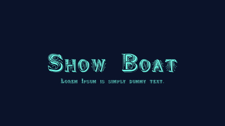 Show Boat Font Family