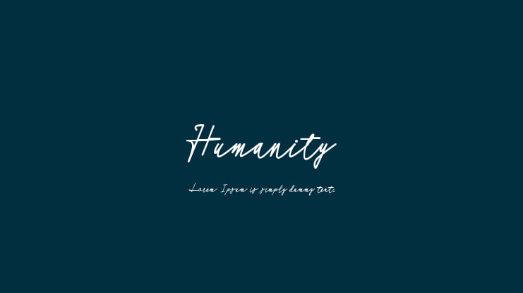 Humanity Font