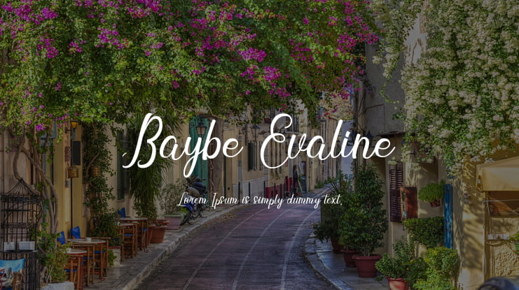 Baybe Evaline Font