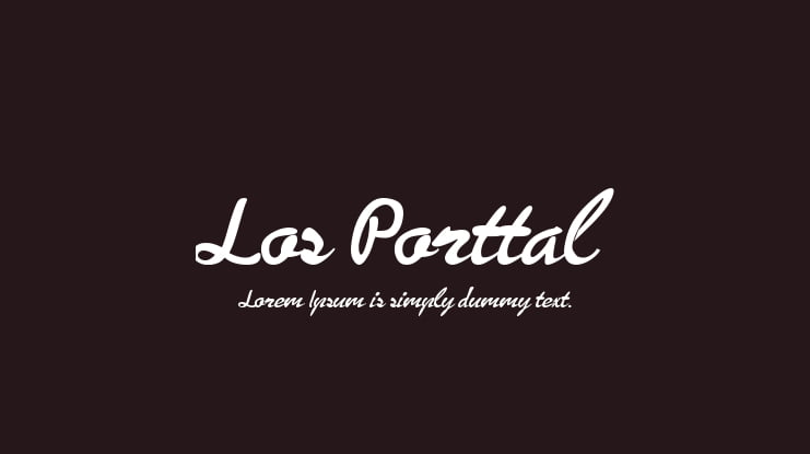 Los Porttal Font