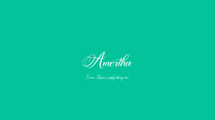 Amertha Font
