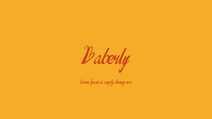 Baberly Font