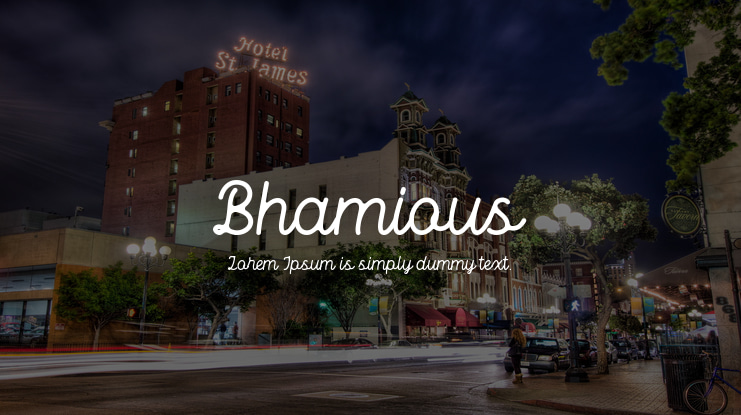 Bhamious Font