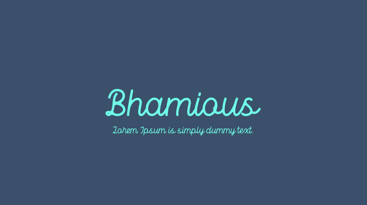 Bhamious Font